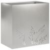 vidaXL Garten-Pflanzgef&auml;&szlig; Silber 50 x 30 x 49 cm Edelstahl