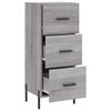 vidaXL Sideboard Grau Sonoma 34,5x34x90 cm Holzwerkstoff