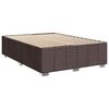 vidaXL Boxspringbett mit Matratze Dunkelbraun 140x190 cm Stoff