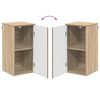 vidaXL Badezimmerschrank Wandmontiert Sonoma-Eiche 30 x 31,5 x 61 cm