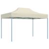 vidaXL Profi-Partyzelt Faltbar 3&times;4 m Stahl Creme