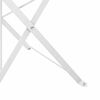 vidaXL Gartenklappstuhl 2 pcs Wei&szlig; 42 x 46 x 82cm Metall