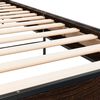 vidaXL Bettgestell Braun Eichen-Optik 75x190 cm Holzwerkstoff Metall