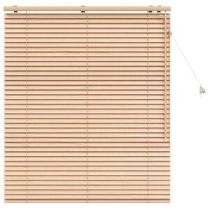 vidaXL Jalousie Eichenoptik 105 x 130 cm 35 mm Massives Paulownia-Holz