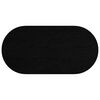 vidaXL Tischplatte Dunkelbraun 100x50x4 cm Massivholz Eiche Oval