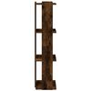 vidaXL B&uuml;cherregal 3 B&ouml;den R&auml;uchereiche 60x30x120 cm Holzwerkstoff