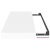 vidaXL Schwebende Wandregale 2 Stk. Wei&szlig; 60x23,5x3,8cm MDF