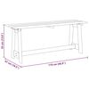 vidaXL Bank Outdoor Natur 119 x 47 x 35 cm Massives Kiefernholz
