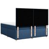 vidaXL Boxspringbett mit Matratze Blau 180x200 cm Stoff