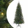 vidaXL K&uuml;nstlicher Weihnachtsbaum mit 300 LEDs Gr&uuml;n 240 cm PE und PVC