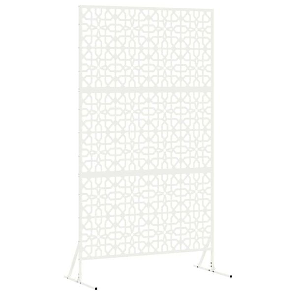 vidaXL Sichtschutz Wei&szlig; 100 x 50 x 180 cm Stahl