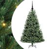 vidaXL K&uuml;nstlicher klappbarer Weihnachtsbaum mit 150 LEDs Gr&uuml;n 120 cm