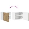 vidaXL K&uuml;chenschrank 2 pcs Artisan-Eiche 50 x 31 x 40 cm Holzwerkstoff