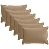 vidaXL Kissen 6 stk. HOUTEN Taupe 40 x 60 cm Polyester