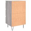 vidaXL Nachttisch Grau Sonoma 40x35x69 cm Holzwerkstoff
