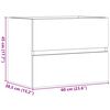 vidaXL Badschrank Altholz-Optik 60x38,5x45 cm Holzwerkstoff