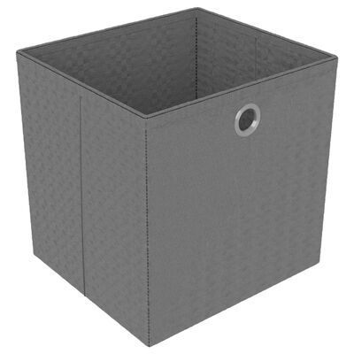vidaXL Würfel-Regal mit Boxen 9 Fächer Schwarz 103x30x107,5 cm Stoff