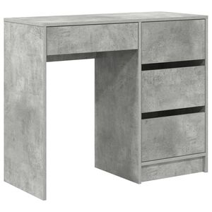 vidaXL Schreibtisch Beton Grau Holzwerkstoff 90 x 37,5 x 75 cm