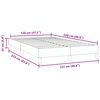 vidaXL Boxspringbett ohne Matratze Dunkelgr&uuml;n 120x220 cm Samt