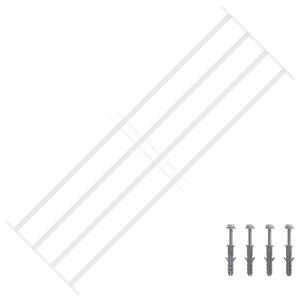 vidaXL Sicherheitsgitter f&uuml;r Fenster mit 4 Querstangen 3 stk.