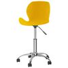 vidaXL Esszimmerstuhl Drehbar Senfgelb Samt