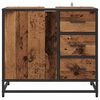 vidaXL Badezimmerschrank mit Tür Altholz 65 x 33 x 60 cm Holzwerkstoff