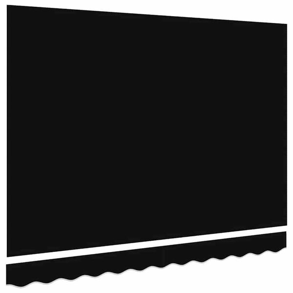 vidaXL Markisen-Ersatzstoff Schwarz 300 x 250 cm Segeltuch