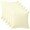 vidaXL Kissen mit Kissen HEERLEN 6 Stk. Creme Polyester