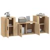 vidaXL 3-tlg. TV-Schrank-Set Sonoma-Eiche Holzwerkstoff