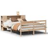 vidaXL Massivholzbett mit Regal ohne Matratze 150x200 cm Kiefernholz
