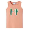 vidaXL Kinder-Tanktop Hellorange 128
