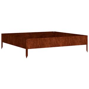 vidaXL Hochbeet 100x100x26 cm Cortenstahl