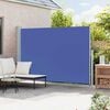 vidaXL Seitenmarkise Ausziehbar 200x300 cm Blau