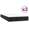 vidaXL Boxspringbett mit Matratze Schwarz 200x200 cm Samt