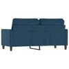 vidaXL 2-Sitzer-Sofa Blau 140 cm Samt