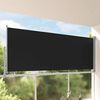 vidaXL Ausziehbare Seitenmarkise 140x300 cm Schwarz