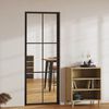 vidaXL Innent&uuml;r ESG Glas und Aluminium 76x201,5 cm Schwarz