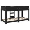 vidaXL Etagenbett f&uuml;r Kinder Schwarz Eichen-Optik 100 x 200 cm
