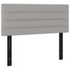vidaXL Kopfteil Hellgrau 100x5x78/88 cm Stoff