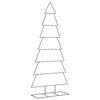 vidaXL Metall-Weihnachtsbaum zum Dekorieren Schwarz 210 cm