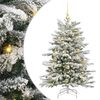 vidaXL Künstlicher klappbarer Weihnachtsbaum Weiß 120 cm PE und PVC