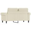 vidaXL 2-Sitzer-Sofa Creme 120 cm Kunstleder
