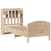 vidaXL Massivholzbett mit Regal ohne Matratze 90x200 cm Kiefer