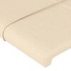 vidaXL Kopfteil mit Ohren Creme 163x16x118/128 cm Stoff