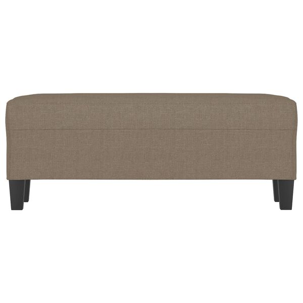 vidaXL Sitzbank Taupe 100x35x41 cm Stoff