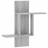vidaXL Wandregal Sonoma-Grau 59 x 17 x 63 cm Holzwerkstoff