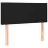 vidaXL LED Kopfteil Schwarz 80x5x78/88 cm Stoff