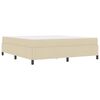 vidaXL Boxspringbett Creme 180 x 200 cm Stoff