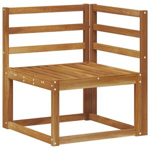 vidaXL Outdoor Ecksofa Massivholz Akazie Natur 63 x 63 x 73 cm