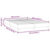 vidaXL Boxspringbett ohne Matratze Dunkelblau 160x220 cm Samt
